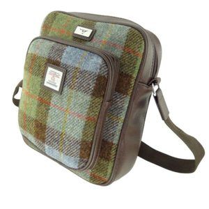 Harris Tweed 'Tay' Man Bag In Macleod Tartan Multicolor T_T